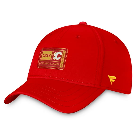 Men's Fanatics Red Calgary Flames Authentic Pro Training Camp Flex Hat