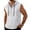 White, variant on Noric Men's Sleeveless Hooded Tank Top Button Front Muscle Tee with Big Pocket Casual Gym Hoodie Vest for Summer