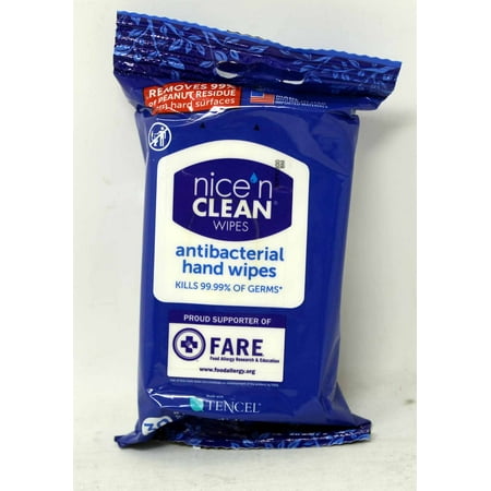 Nice N Clean Antibacterial Hand Wipes 30 Count