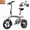 White, variant on FLYRUN 14" Folding Electric Bike for Adults, 500W Peak Motor, 36V 280.8Wh Battery, 20MPH,Mini E-bike, LCD Display, UL2849