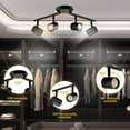 thumbnail image 5 of VANoopee 5-Color 4 Light LED Track Lighting Fixtures Ceiling for Kitchen, Dimmable Track Lighting Kit, Ceiling Spotlight Flush Mount Adjustable Directional Spot Lights Indoor, Black CRI90 2400lm 30W, 5 of 5