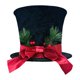 thumbnail image 3 of Adorno de escritorio con forma de sombrero para la punta del de Navidad, decoración navideña de con lazo para cafetería, , an, 3 of 7