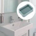 thumbnail image 2 of Unique Bargains 1 Pc Soap Dish Double Layer Grid Soap Holder for Bathroom Blue, 2 of 6