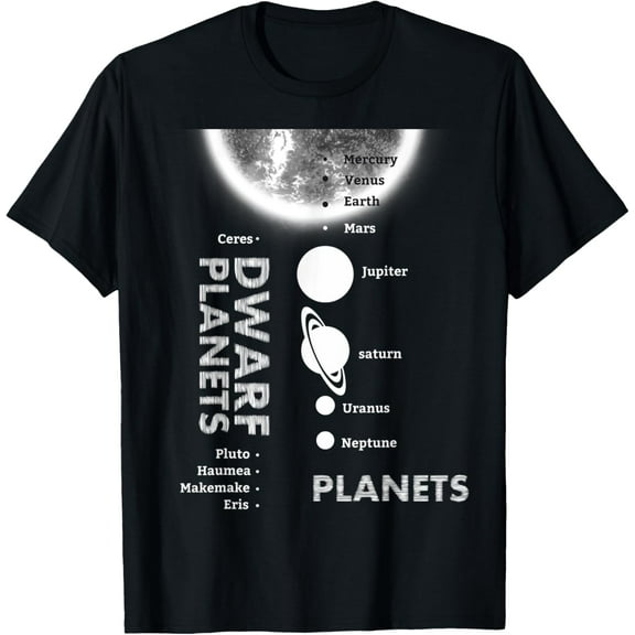 Solar System TShirt - Dwarf Planets Gift T Shirt