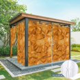 thumbnail image 6 of Outdoor Curtains for Patio Waterproof, Orange Geometric Outdoor Privacy Panels Grommet, Modern Luxury Aesthetic Abstract Motifs Blackout Outside Curtains for Porch/Cabana 54"x95", 1 Panel, 6 of 8