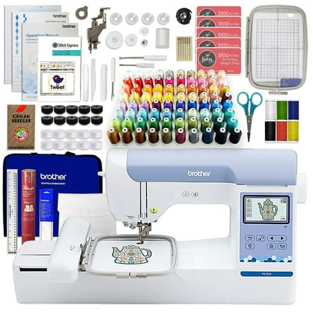 Brother PE900 5" x 7" Embroidery Machine w/ Embroidery Kit & Digitizing Bundle