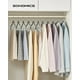 thumbnail image 2 of Perchas para pantalones SONGMICS, 30 unidades, terciopelo con clips ajustables, color gris, 2 of 7