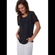 thumbnail image 1 of Top Tipo Túnica de Punto con Cuello Redondo y Aberturas para Mujer, Color Negro, Talla S, 1 of 8