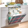 thumbnail image 2 of Yayeee Magnetic Dishwasher Cover for The Front Decoration Home Kitchen Machine Sticker Protector, Warm Tartan Mosaic, 2 of 6