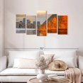 thumbnail image 2 of Elephant Stock Minneapolis Stone Arch Bridge Wall Art - Horizontal Multi Panel Canvas - 5 Pieceliving Room Wall Decor - Photography Places Multi Panel - Gray And Beige Decor - 49" x 24", 2 of 4