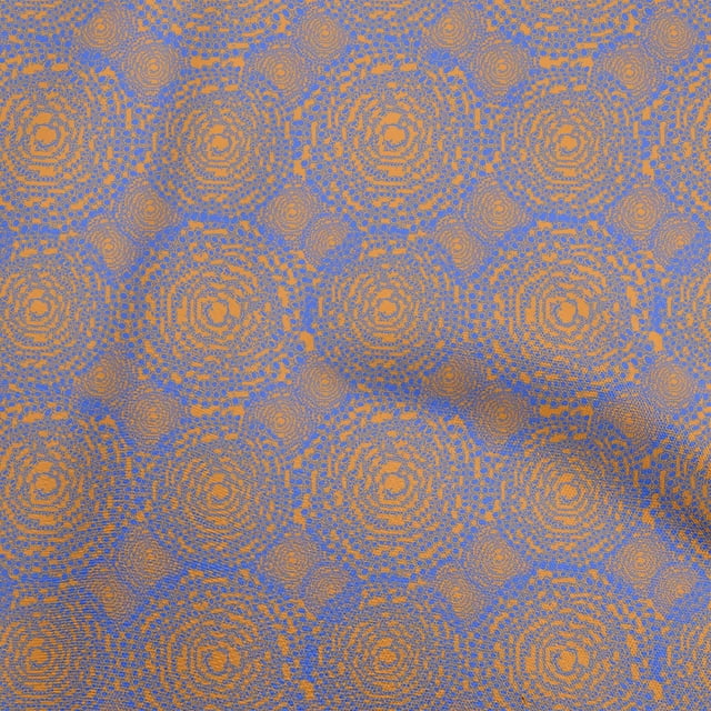 oneOone Velvet Medium Blue Fabric Block Sewing Craft Projects Fabric Prints By Yard 58 Inch Wide-RT