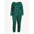 thumbnail image 5 of Joyspun Women’s Long Sleeve Tee and Joggers, 2-Piece Pajama Set, Sizes S-3X, 5 of 5