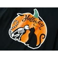 thumbnail image 6 of Beezizac Big Girls Halloween Glow in The Dark Pumpkin & Cat Skeleton Pajama Set PJS Size 14, 6 of 11