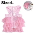 thumbnail image 2 of Pet Doggy Cats Fancy Tutu Adorable vestido de malla a rayas Princesa Petite Chaleco Doggie Bowknot Vestidos para perros pequeños medianos Pomeranian Chihuahua Falda Cachorro Ropa339, 2 of 7