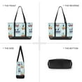 thumbnail image 6 of FORMRS Canvas Laptop Tote Bag for Women with 15.6" Computer Compartments Shoulder Handbag, Colorful Trains, 6 of 7