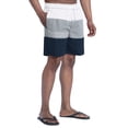 thumbnail image 3 of Men's G-III Sports by Carl Banks  White/Navy Dallas Cowboys Sunrise Volley Swim Shorts, 3 of 3
