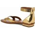 thumbnail image 4 of Franco Sarto Women's Elisa Ankle Strap Flat Sandal Gold 7.5M, 4 of 6