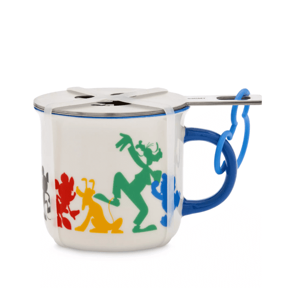 Disney Parks Mousewares Mickey and Friends Mug and Coffee Stencil Set New
