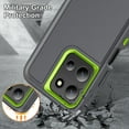 thumbnail image 6 of TECH CIRCLE for Motorola Moto G 5G (2025) PC+TPU Case, Anti-Drop Hybrid Heavy Duty Protective Phone Cover Shockproof Rugged Military Bumper Tough Kickstand Cover,Gray, 6 of 8