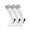 White, variant on XBASW 3 Pairs Toddler Kids Football Soccer Knee High Socks Stripes Sports Socks Cotton Thigh High Socks for Boys Girls 1-12T