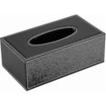 thumbnail image 3 of Rectangular Leather Tissue Box Holder For Lmell Home, Office, Car Automotive Decoration (black), 3 of 5