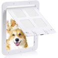thumbnail image 1 of Puerta para gatos para Perros y Gatos - Dimensiones exteriores: 24 x 29 cm - Cierre de 4 vías - Mosquitera para perros y gatos pequeños con una circunferencia inferior a 60 cm (Blanco median, 1 of 5