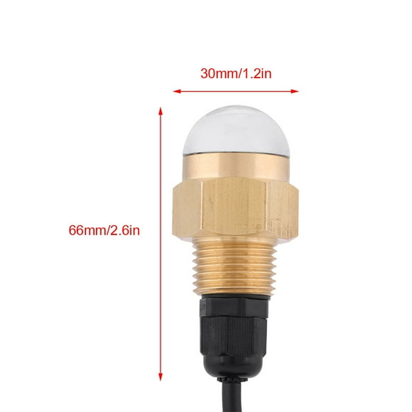 MARINE BOAT 12V BRASS GLASS BLUE LED UNDERWATER LIGHT LAMP DRAIN PLUG1/2 NPT YACHT ACCESSORY for YACHT DOCK PARTIES DUSK SURFING