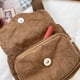 thumbnail image 5 of Bolso Bandolera Bordado Oso Estudiante Niña Pequeño Bolso Hombro (marrón), 5 of 8