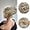 Highlights Blonde, variant on Messy Bun Hair Piece Wavy Curly Fake Hair Buns Synthetic Scrunchie Messy Bun Natural Extensions Updo Hair Pieces for Women (Dark Brown)