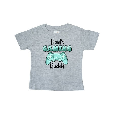 

Inktastic Dad s Gaming Buddy- Aqua Controller Gift Baby Boy or Baby Girl T-Shirt