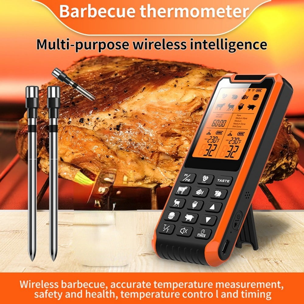Smart Wireless Meat Thermometer, Long RangeBluetooth-compatible Meat Thermometer, DigitalInstant Read Food Thermometer for Kitchen,Kitchen Accessories
