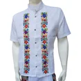 thumbnail image 2 of Guayaberas De Manta/manga Corta Bordadas Diseño Mil Flores, 2 of 2