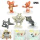 thumbnail image 1 of 5pcs Tom and Jerry Cake Decoration Ornament Figure Toys Figurine for Birthday Christmas Party Cake, 1 of 5