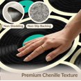 thumbnail image 6 of ODIKA 8'x10' Washable Area Rug Record Retro Vinyl Disc Concentric Circles Teal Center Shaped for Living Room, Under Sectional, Family , Durable, Non-Slip, 6 of 7
