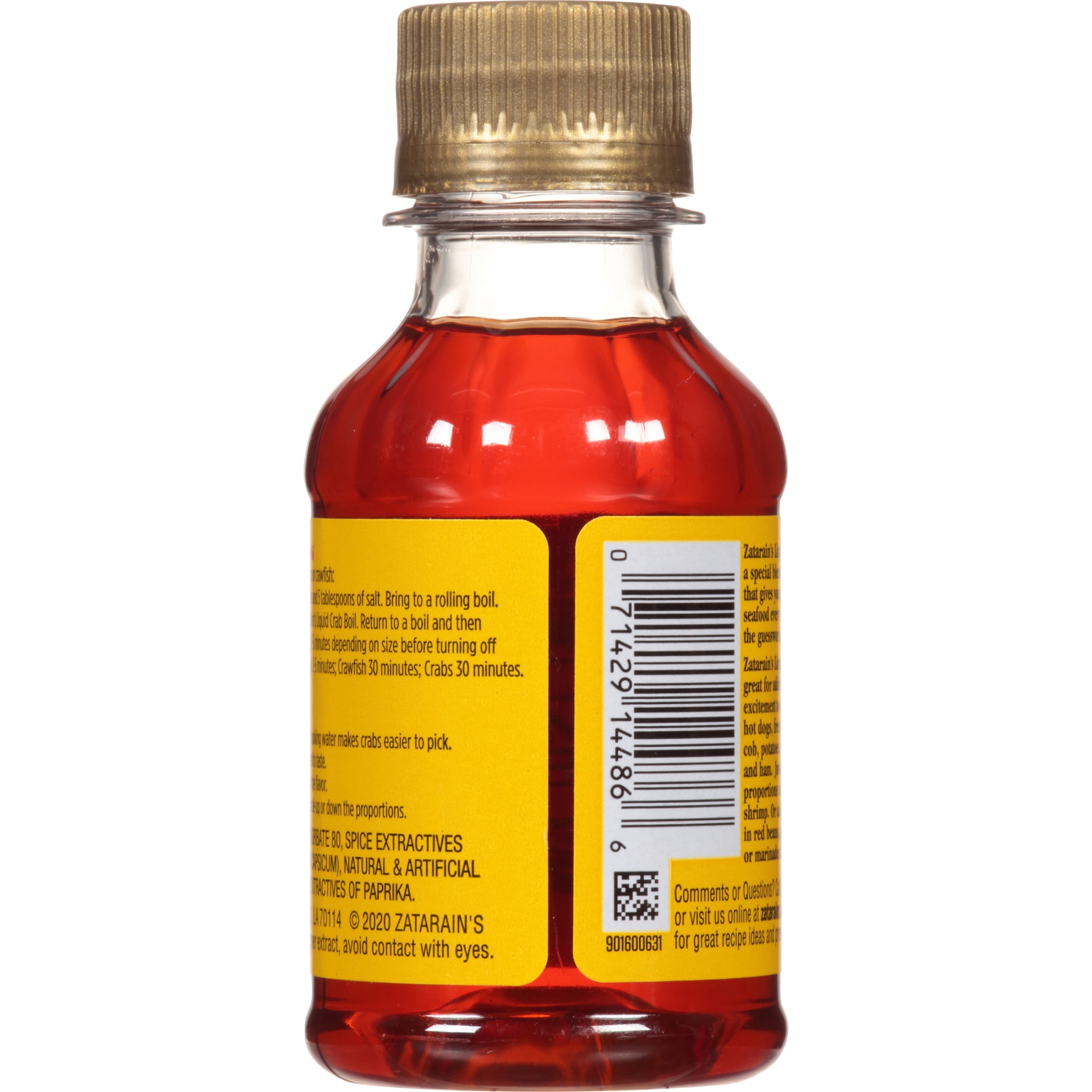 Zatarain's Concentrated Shrimp & Crab Boil, 4.0 fl oz Bottle