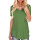 thumbnail image 1 of Camisetas de algodón de manga corta informales de verano para mujer, camisetas con cuello en V y tallas grandes, 1 of 5