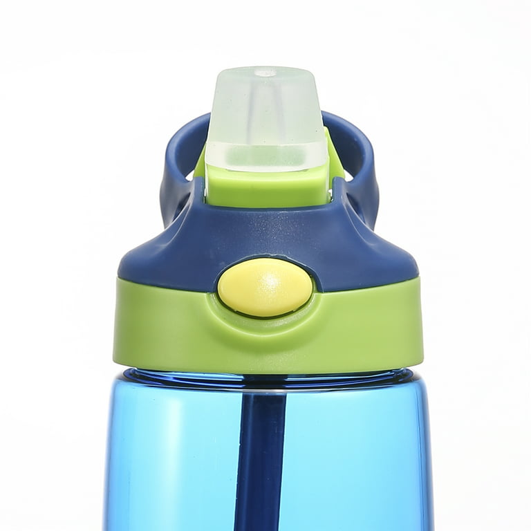 Qianha Mall Simple Modern Kids Water Bottle with Straw 13.5 OZ BPA-Free  Bottle Sports Clear Drinking Bottle for School 