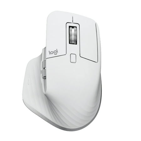 Logitech MX Master 3S Wireless Bluetooth Mouse Ergonomic Office Silent Mouse High-end White with Logi Bolt Wireless Receiver,WHITE