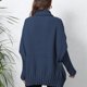 thumbnail image 5 of Suéter de invierno para mujer, suéter de punto de cuello alto de gran tamaño y cálido, suéter de punto con mangas de murciélago sueltas para otoño e invierno, 5 of 6