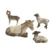 thumbnail image 1 of Juego de belén de 4 figuras de animales Strade Fareast Limited burro caballo oveja pintadas a mano, 1 of 8