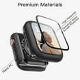 thumbnail image 3 of JETech Case with Screen Protector Compatible with Apple Watch SE (2022/2020) /Series 6 5 4 40mm, Overall Protective Cover, Built-in Tempered Glass Film High Sensitivity, 2 Pack (Black), 3 of 6