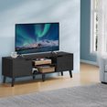 thumbnail image 3 of VASAGLE Mueble de TV, Soporte de TV con Estante Ajustable, para Televisores de hasta 65 Pulgadas, Negro Tinta MLTV556B01, 3 of 8