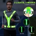 thumbnail image 4 of LED Reflective Running Vest High Visibility, USB Rechargeable, Rainproof for Night Running, Cycling, and Pet Walking, 4 of 7
