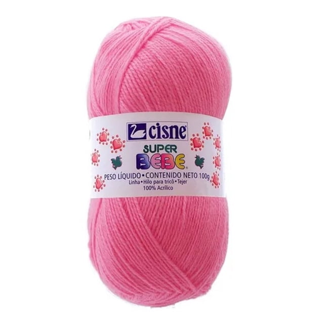 Bolsa 5 Pzas Coats Estambre Acrílico Liso Super Bebé Cisne Cisne T8068-4021