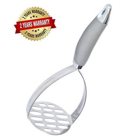 Best Long Lasting Solid Stainless Steel Potato Masher, Elegant Ricer for Creamy Mashed Potatoes and Food Recipes- (Best Creamy Pesto Recipe)