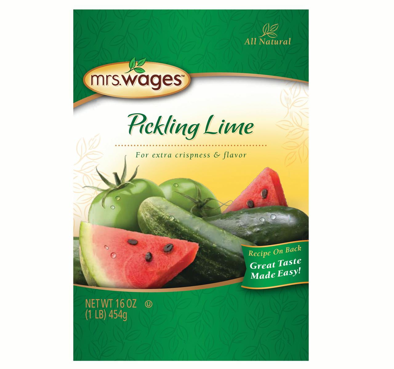Mrs. Wages Pickling Lime, 2Pack 1 lb. Bags
