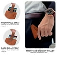 thumbnail image 4 of Serman Brands Slim Wallet Money Clips | Bifold Leather Wallet | RFID Blocking Minimalist Bifold Men Wallet | Stylish and Secure Wallet | Dark Caramel, 4 of 7