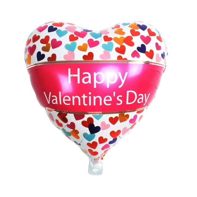 LCXmlly Ballon Décoratif Cœur Romantique Ballon Gonflable Réutilisable Joyeuse Saint-Valentin Décoration (2 Pcs)