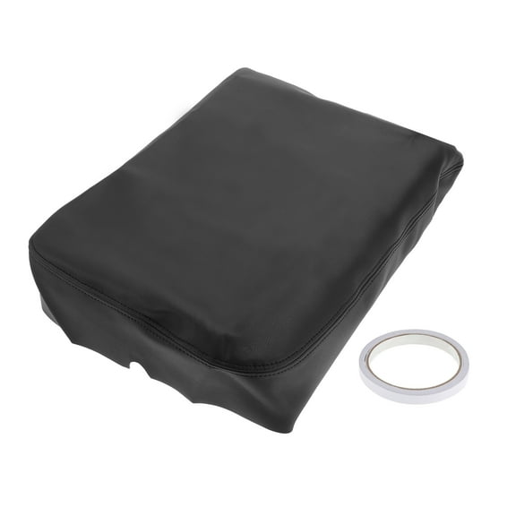 Unique Bargains Center Console Cover for Dodge for Ram 1500 2002-2008 Microfiber Leather Black