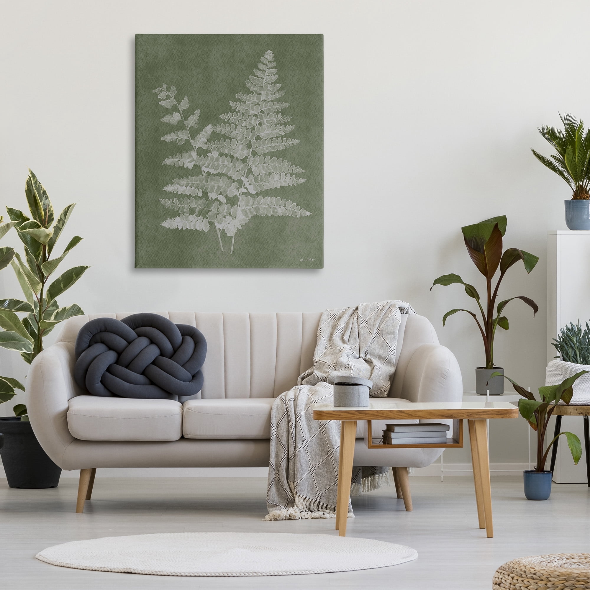 Stupell Industries Green Rustic Ferns Botanical & Floral Painting Gallery Wrapped Canvas Art Print Wall Art, 36 x 48